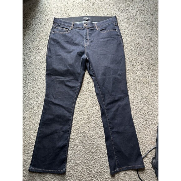 LulaRoe Essential Skinny Bootcut Dark Wash Jeans Size 38 - Picture 1 of 5